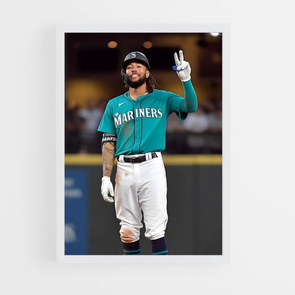 Poster Seattle mariners – affiche Baseball (vue 3)